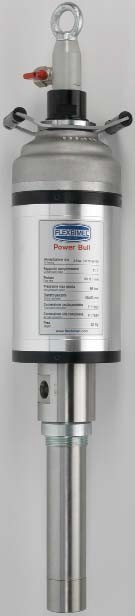 Пневматический насос из нержавеющей стали, серия Power Bull, соотношение 12: 1, уплотнения из PTFE. производительность 27 л / мин, Pressol 1082 (пр-во Германия)