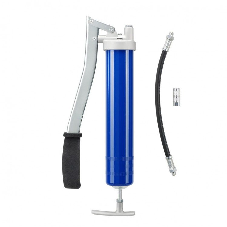 Профессиональный смазочный рычажно-плунжерный шприц для пластичной смазки, PRELIxx PRO синий,  (с принадлежностями), Pressol 14203241 (пр-во Германия)