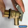 Сливной бочковой кран, G 3/4'' нар. латунь, вентиль на бочку, 