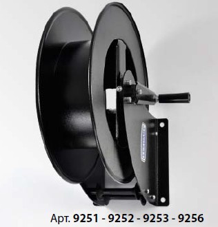 Ручная черная стальная шланговая катушка L. max 25 м без шланга - ? 1/2 ". Серия LS, 
