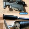 Смазочный рычажно-плунжерный шприц  для смазки тавотниц, PRELIxx PRO M 10 x 1,  черный, со шлангом и насадкой (без кнопки стравливания воздуха). Новинка!, 