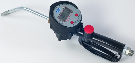 Цифровой счетчик серии «FLOW METER DT» с заполняющим соплом ?12 мм , каплеотсекатель, раздаточный пистолет с поворотным адаптером 1/2 "BSP, Pressol 2626 (пр-во Германия)